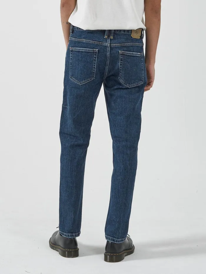 Mens Bones Denim Jean Dark Rinse Blue Thrills Denim