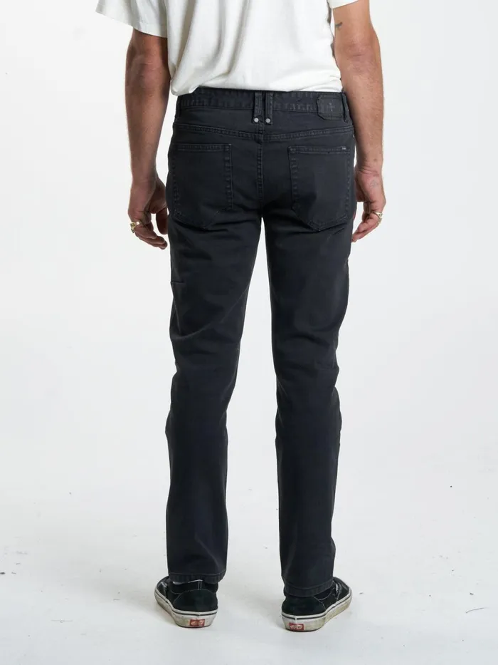 Mens Bones Denim Jean Dusk Black Thrills Denim