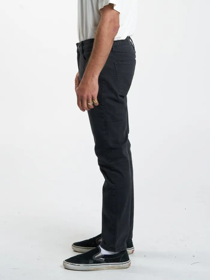 Mens Bones Denim Jean Dusk Black Thrills Denim