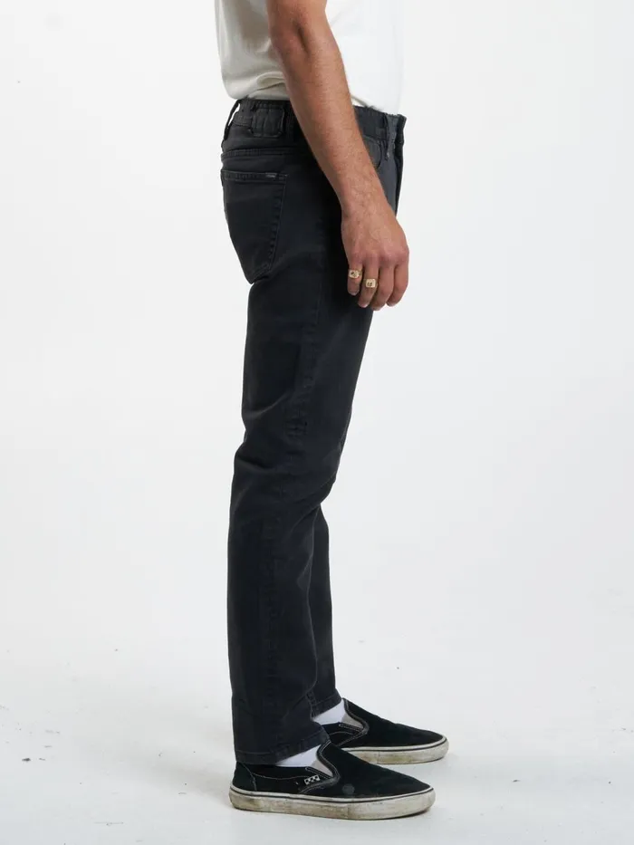 Mens Bones Denim Jean Dusk Black Thrills Denim
