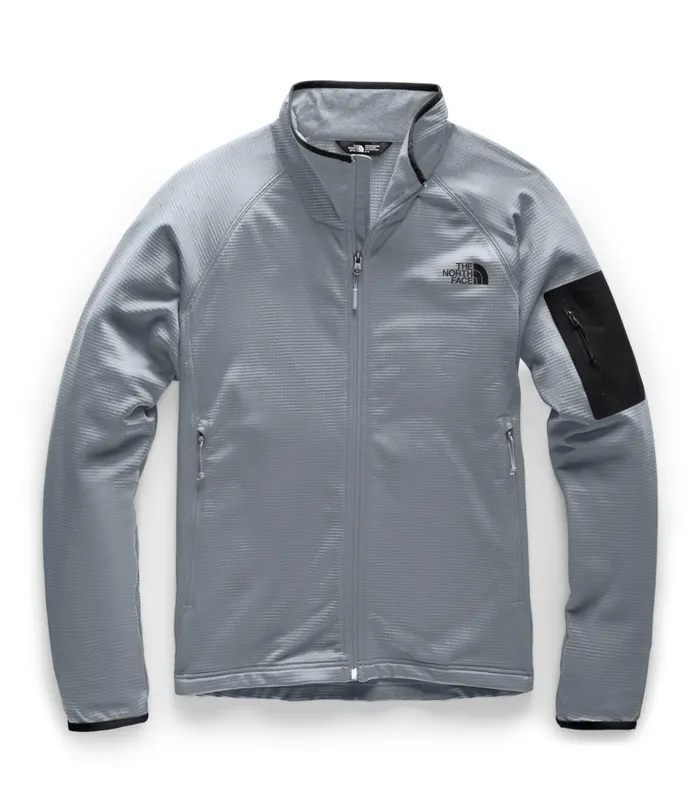 Mens Borod Full Zip Mid Greytnf Black The North Face Fleece