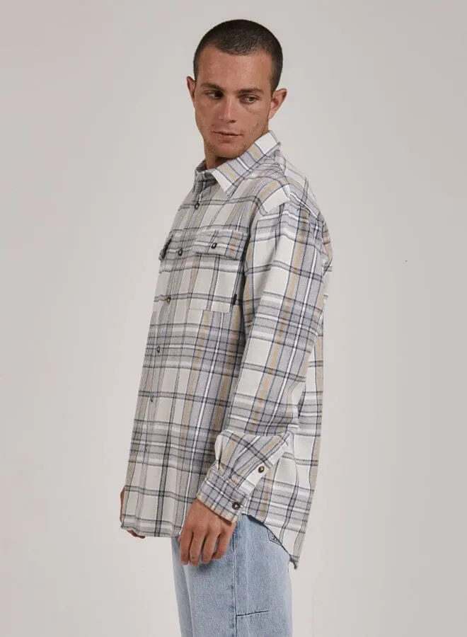 Mens Coat Of Twill Flannel Shirt Stargazer Thrills Shirts