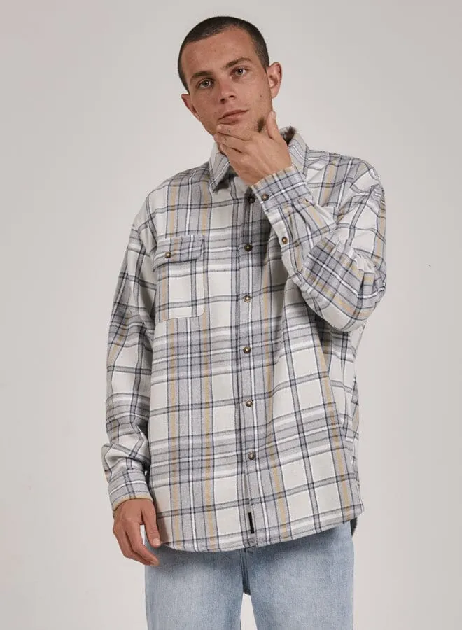 Mens Coat Of Twill Flannel Shirt Stargazer Thrills Shirts