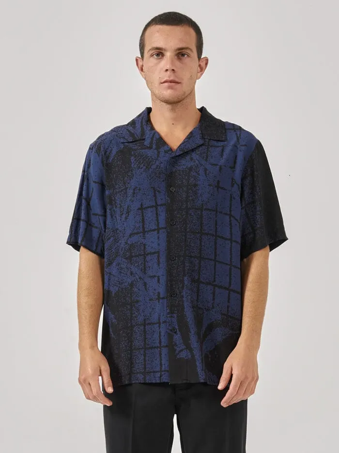 Mens Damage Control Bowling Shirt Black Thrills Shirts