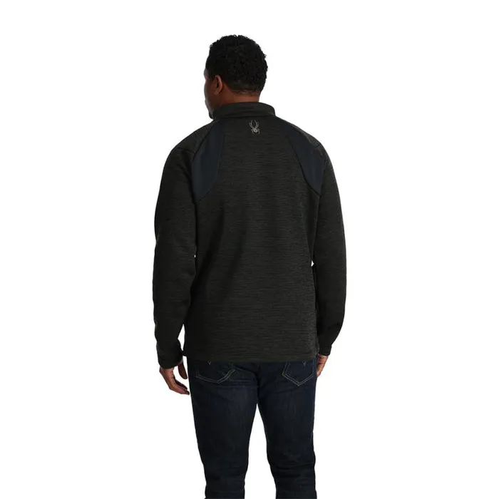 Mens Encore Full Zip Black Spyder Fleece