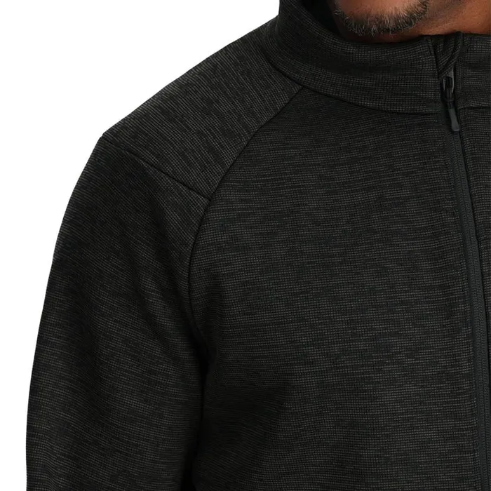 Mens Encore Full Zip Black Spyder Fleece