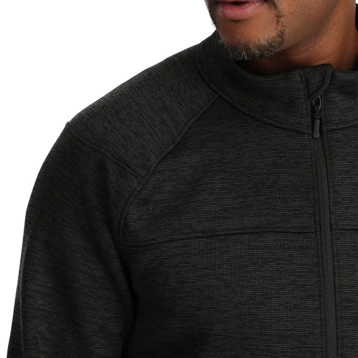 Mens Encore Half Zip Black Spyder Fleece
