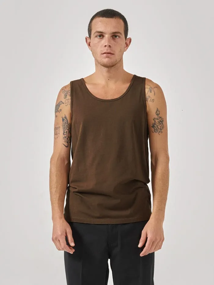Mens Endless Merch Fit Tank Postal Brown Thrills Tees and Tank Tops