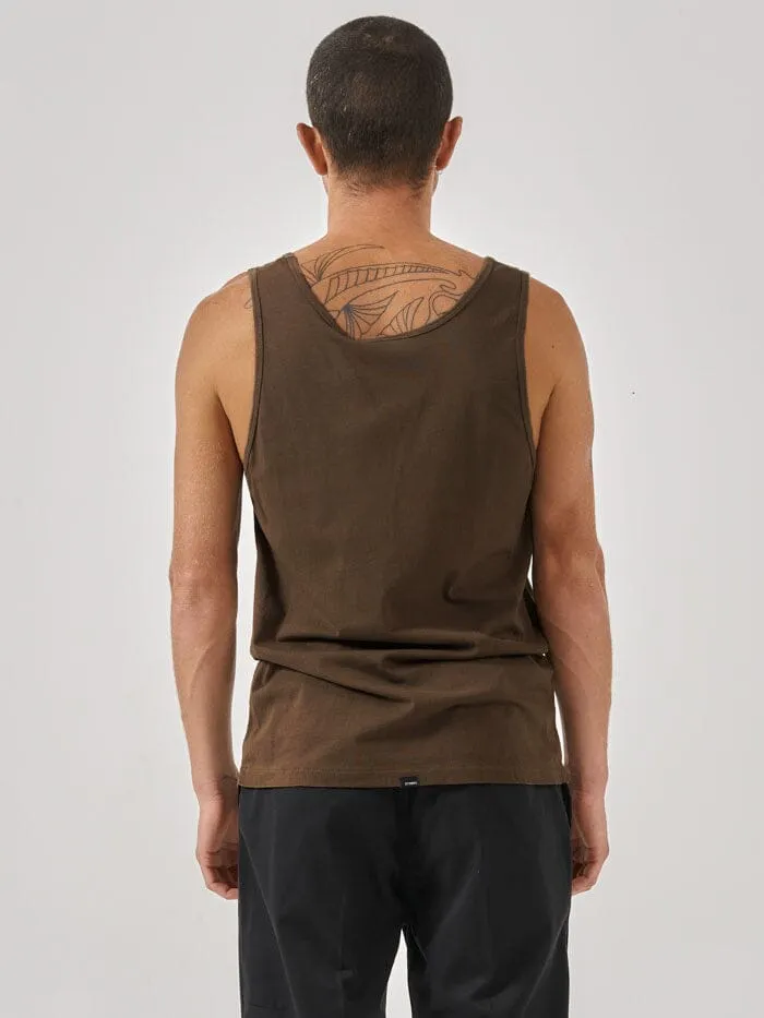 Mens Endless Merch Fit Tank Postal Brown Thrills Tees and Tank Tops