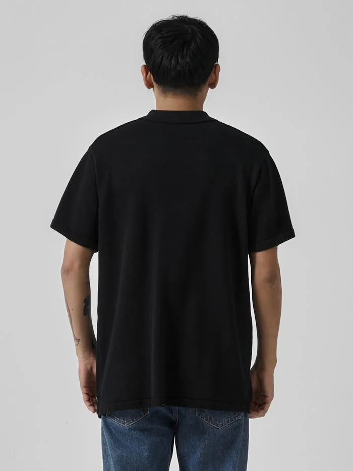 Mens Forward Motions Polo Black Thrills Tees and Tank Tops