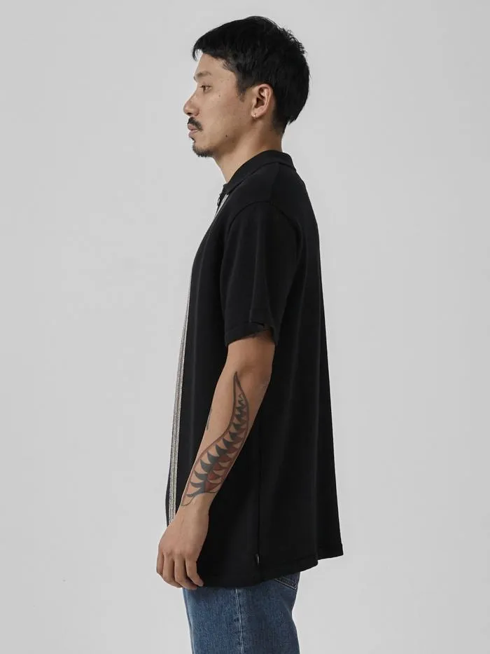 Mens Forward Motions Polo Black Thrills Tees and Tank Tops