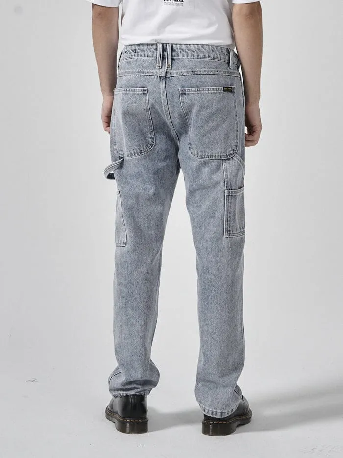 Mens Hard Yakka X Carpenter Jean Faded Rinse Indigo Thrills Denim