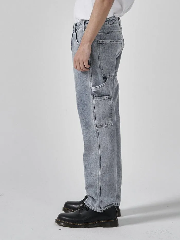 Mens Hard Yakka X Carpenter Jean Faded Rinse Indigo Thrills Denim