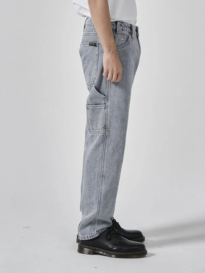 Mens Hard Yakka X Carpenter Jean Faded Rinse Indigo Thrills Denim