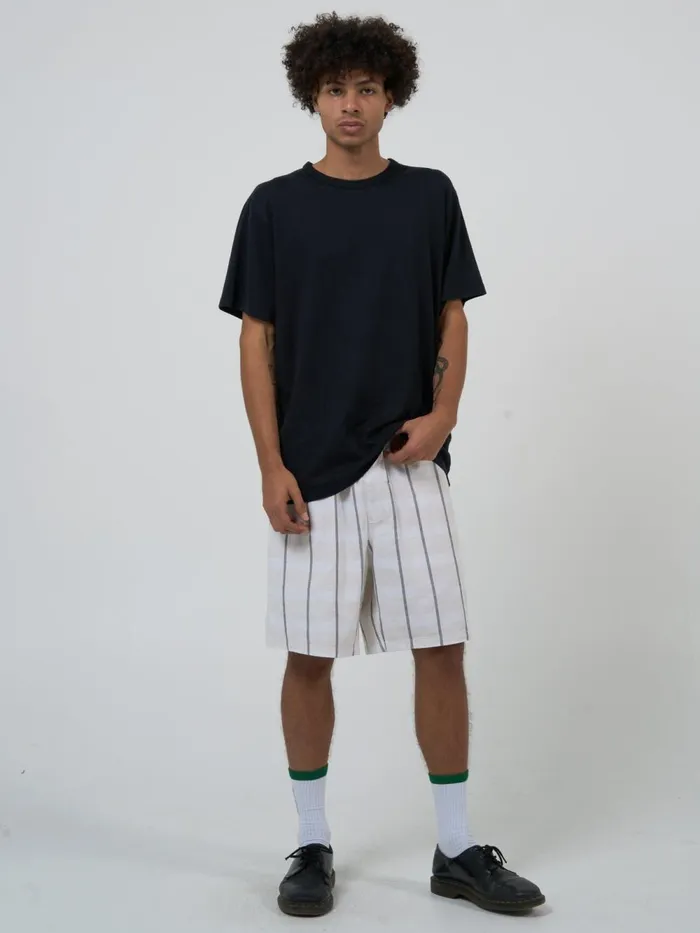 Mens Hemp Embro Lightweight Merch FIt Tee Black Thrills Tees and Tank Tops