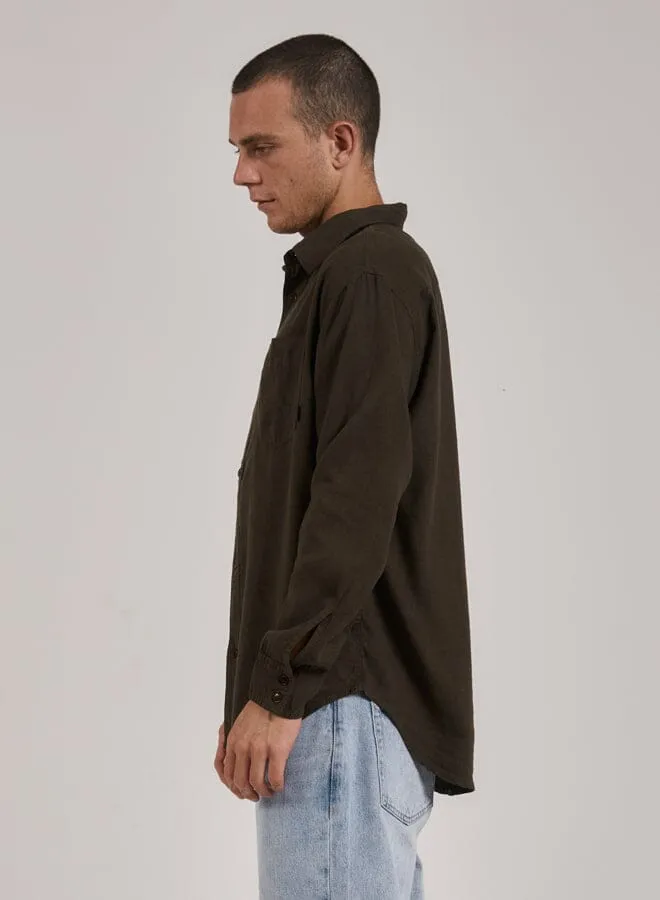 Mens Hemp Minimal Oversize Long Sleeve Shirt Tarmac Thrills Shirts