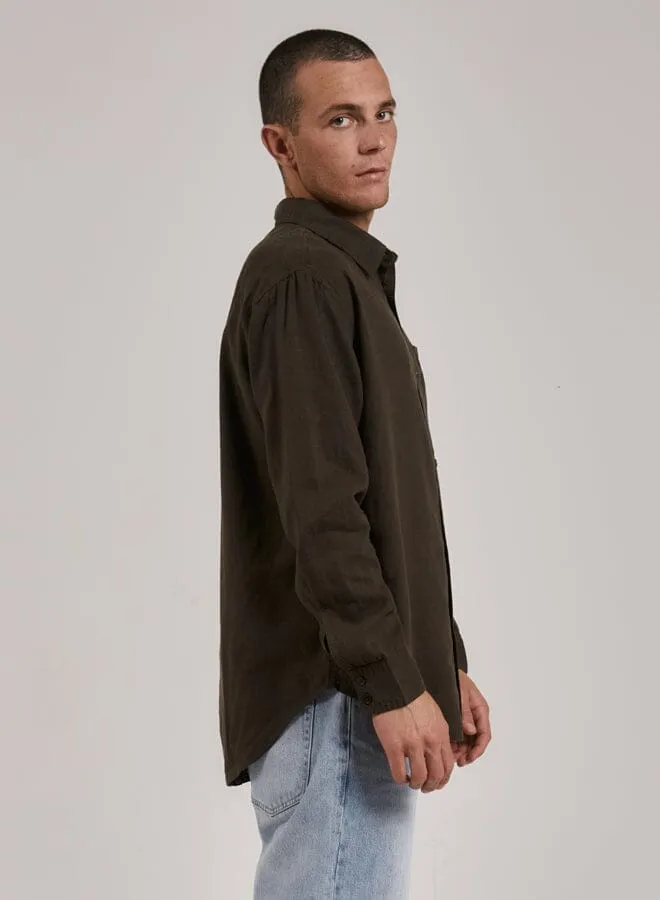 Mens Hemp Minimal Oversize Long Sleeve Shirt Tarmac Thrills Shirts