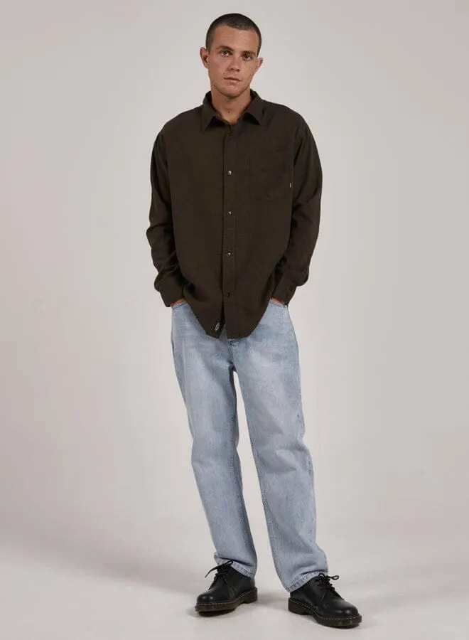 Mens Hemp Minimal Oversize Long Sleeve Shirt Tarmac Thrills Shirts