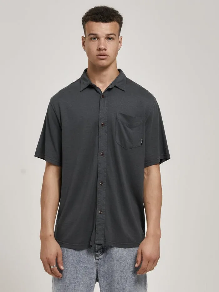 Mens Hemp Oversized Short Sleeve Jersey Shirt Petrol Thrills Shirts
