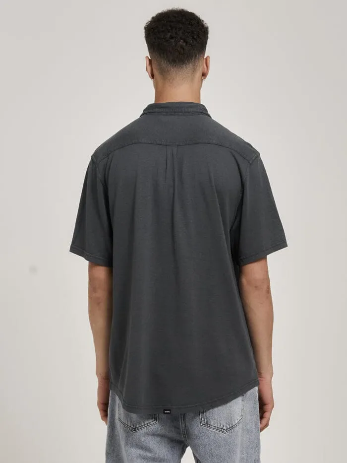 Mens Hemp Oversized Short Sleeve Jersey Shirt Petrol Thrills Shirts