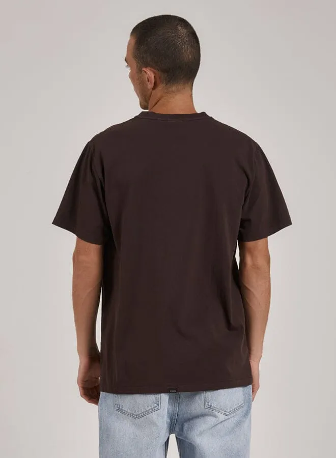 Mens Laid Back Merch Fit Tee Postal Brown Thrills Tees and Tank Tops
