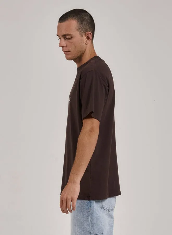 Mens Laid Back Merch Fit Tee Postal Brown Thrills Tees and Tank Tops