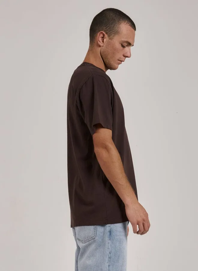 Mens Laid Back Merch Fit Tee Postal Brown Thrills Tees and Tank Tops