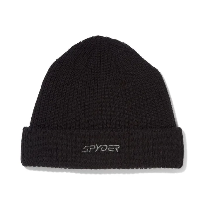 Mens Logan Beanie Black Spyder Hats