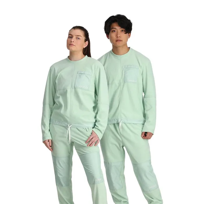 Mens Lounge Crew Wintergreen Spyder Fleece