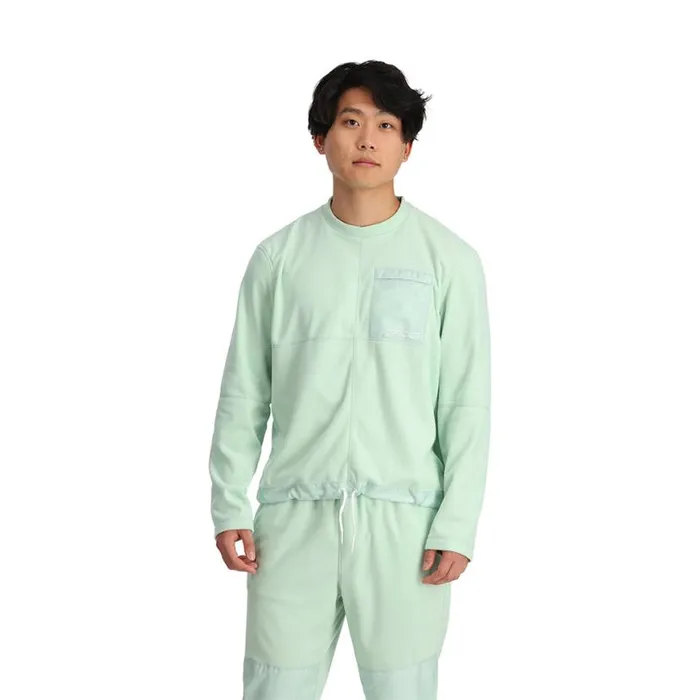 Mens Lounge Crew Wintergreen Spyder Fleece