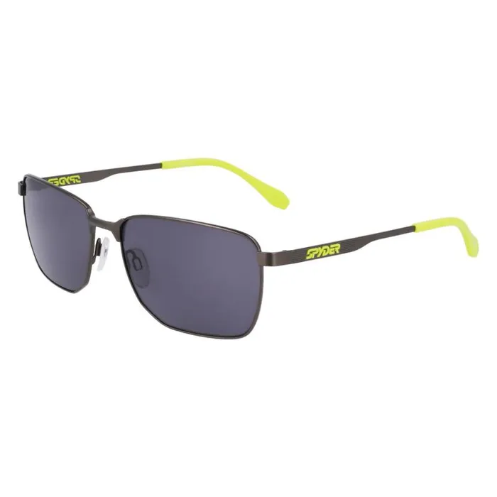 Mens Metal Square Sunglasses Graphite Spyder Eyewear