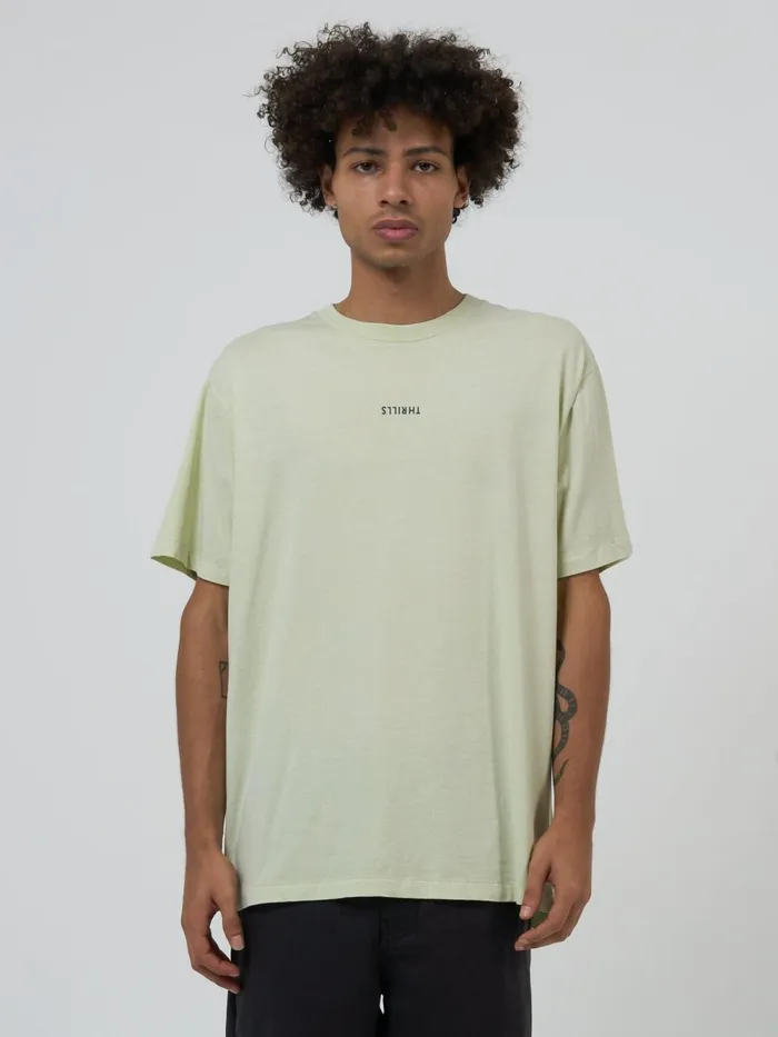 Mens Minimal Merch Fit Tee Pistachio Thrills Tees and Tank Tops