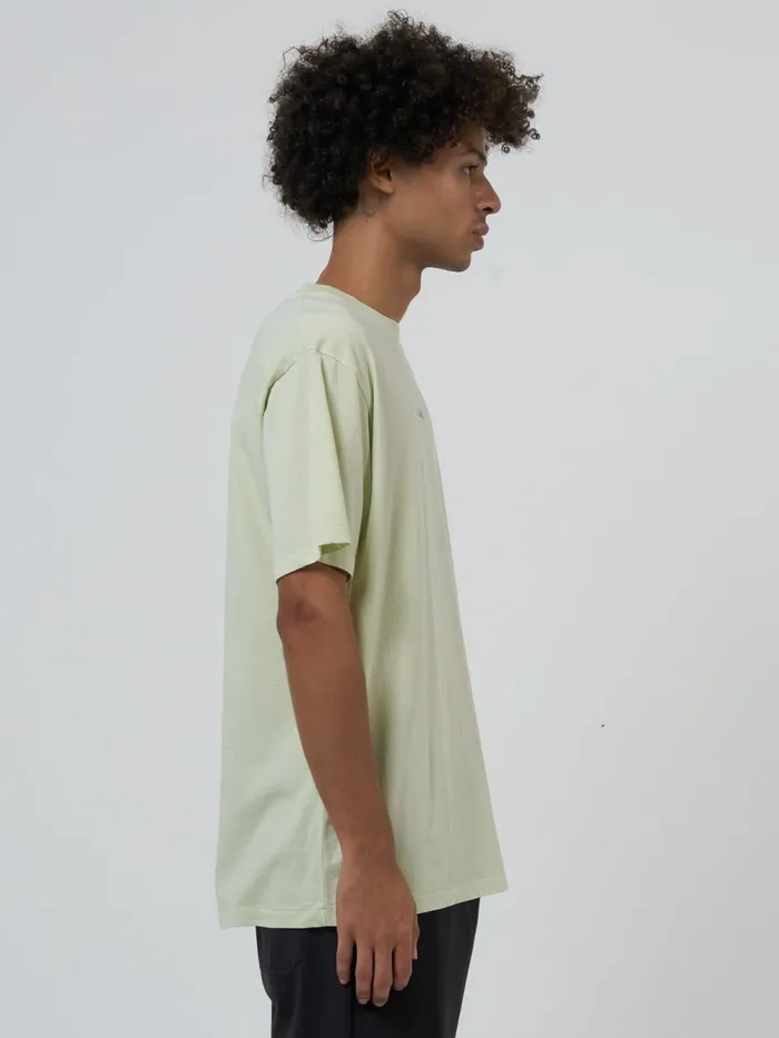 Mens Minimal Merch Fit Tee Pistachio Thrills Tees and Tank Tops