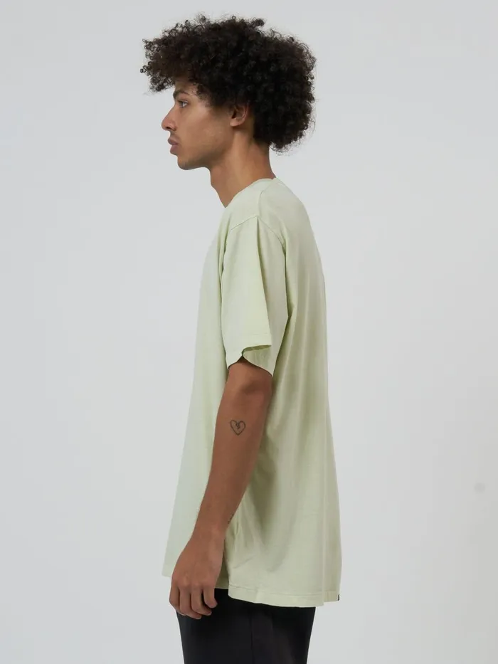 Mens Minimal Merch Fit Tee Pistachio Thrills Tees and Tank Tops