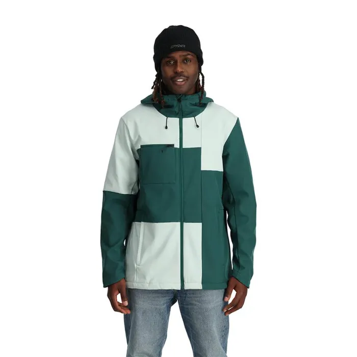 Mens Nolan Wintergreen Spyder Shell