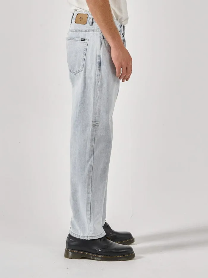 Mens Slacker Denim Jean Faded Dust Blue Thrills Denim