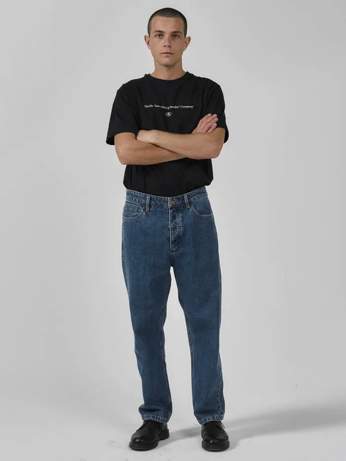 Mens Slacker Denim Jean Highway Blue Thrills Denim