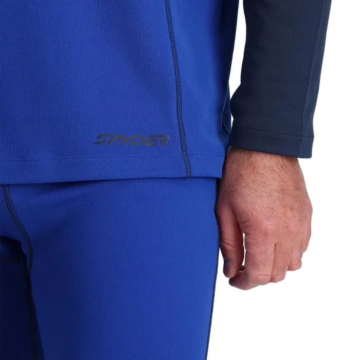 Mens Stretch Charger 12 Zip Electric Blue Spyder Layers