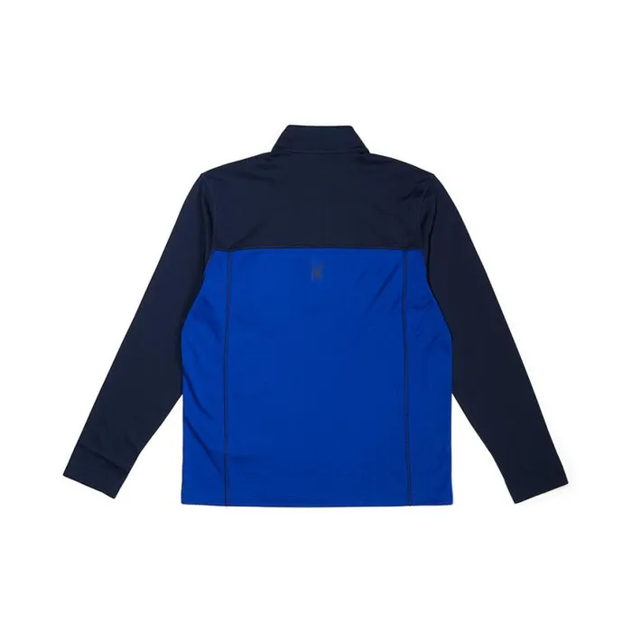 Mens Stretch Charger 12 Zip Electric Blue Spyder Layers
