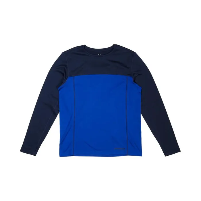 Mens Stretch Charger Crew Electric Blue Spyder Layers