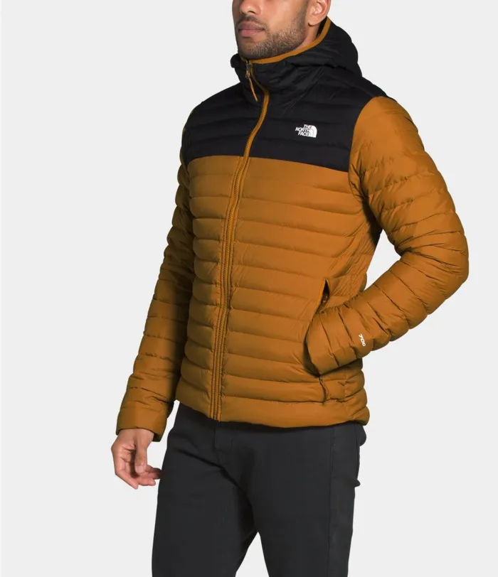 Mens Stretch Down Hoodie Timber Tantnf Black The North Face Insulated and Down Jackets