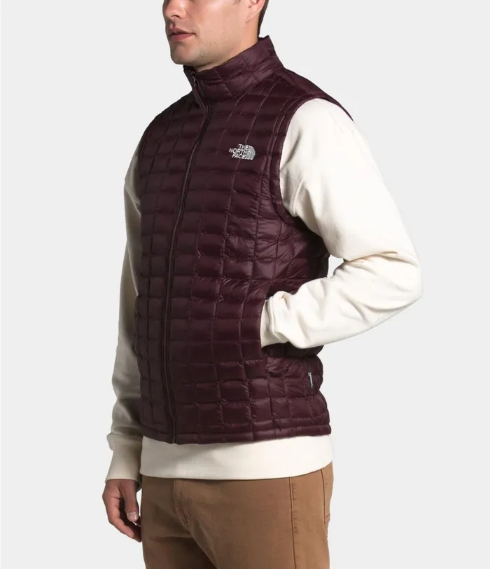 Mens ThermoBall Eco Vest Root Brown Matte The North Face Insulated and Down Jackets