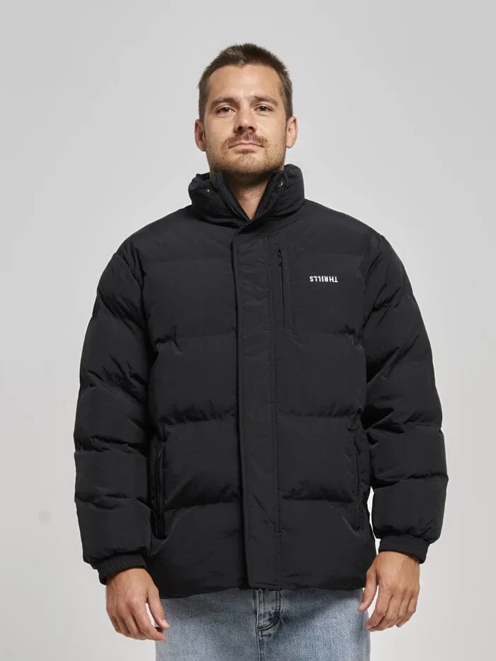 Mens Union Puff Jacket Black Thrills Jackets
