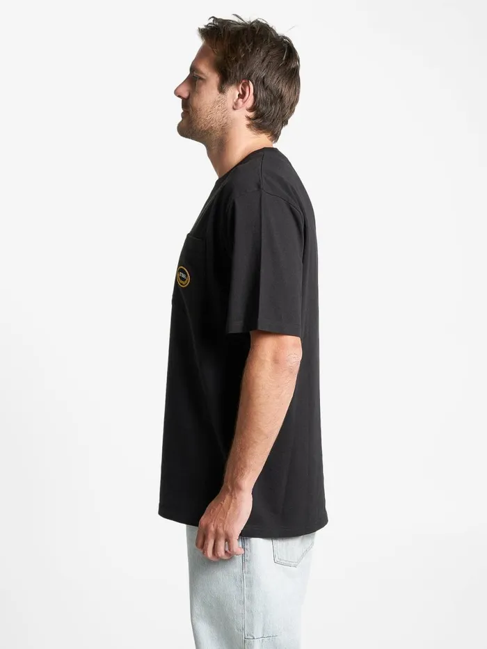 Mens Victory Oversize Pocket Tee Black Thrills Tees and Tank Tops