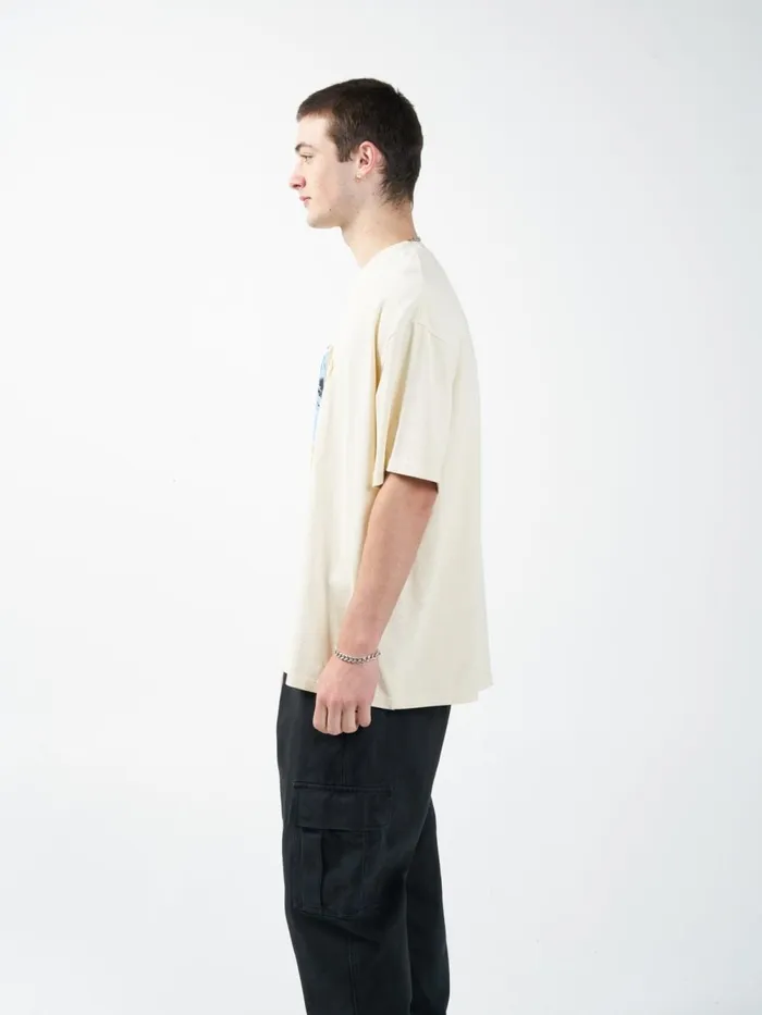 Mens Windows On Reality Oversized Fit Tee Natural Thrills Tees and Tank Tops