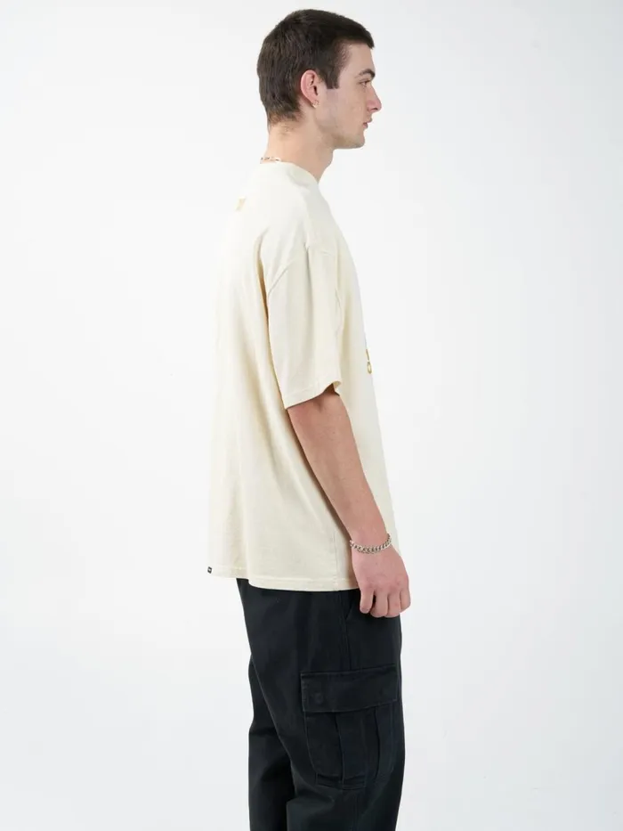 Mens Windows On Reality Oversized Fit Tee Natural Thrills Tees and Tank Tops