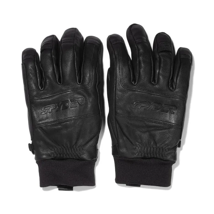 Mens Work Black Spyder Gloves