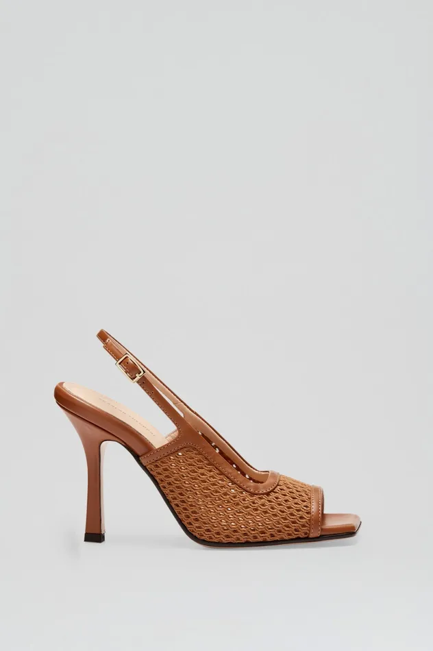 MESH SLINGBACK 95 TAN Women Shoes Scanlan Theodore MESH SLINGBACK 95 TAN Women Shoes Scanlan Theodore