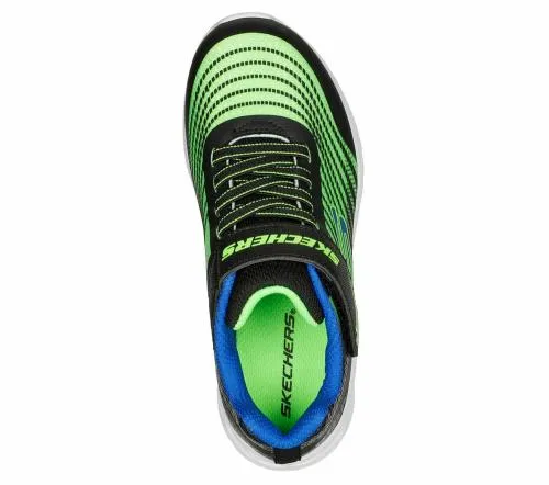 Microspec Max II Black Lime Kids SKECHERS Kids UK Sizes 9525