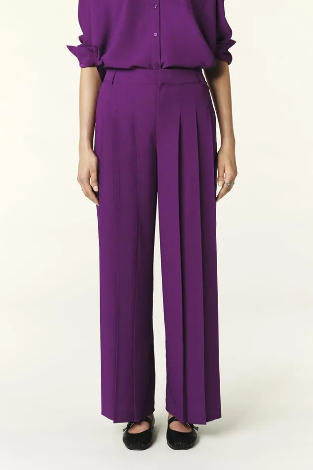 MileyPleated Pants Clothing Baandsh Pants and Jeans